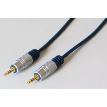 EXERTIS CONNECT Professional Slimline audio kabelis, 3,5 mm stereo jack male to male, 5,0 m, juodas 987995