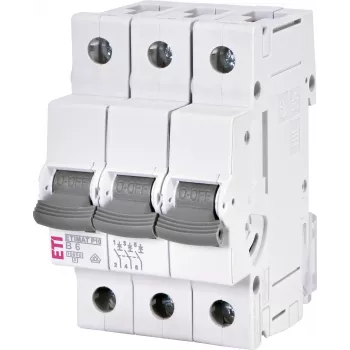 ETI 001901307 ETIMAT P10 3 polių 6A B charakteristikos automatinis jungiklis 415V 10kA