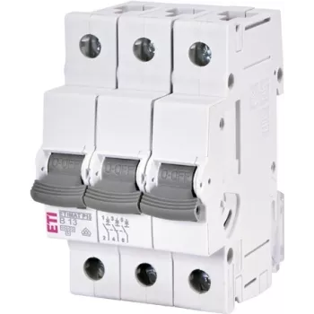 ETI ETIMAT P10 3 polių 13A B charakteristikos automatinis jungiklis 415V 10kA 001901309