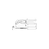 Automatinės vandens siurblio replės 240 mm Hypo Unior