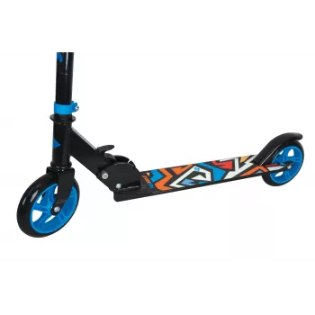 SCHILDKROT Junior Kick Scooter City Scooter Runabout, mėlynas, aliuminio denis ir vairas, 145 mm PU ratai, 3 pakopų reguliuojamas aukštis, sulankstomas 510303