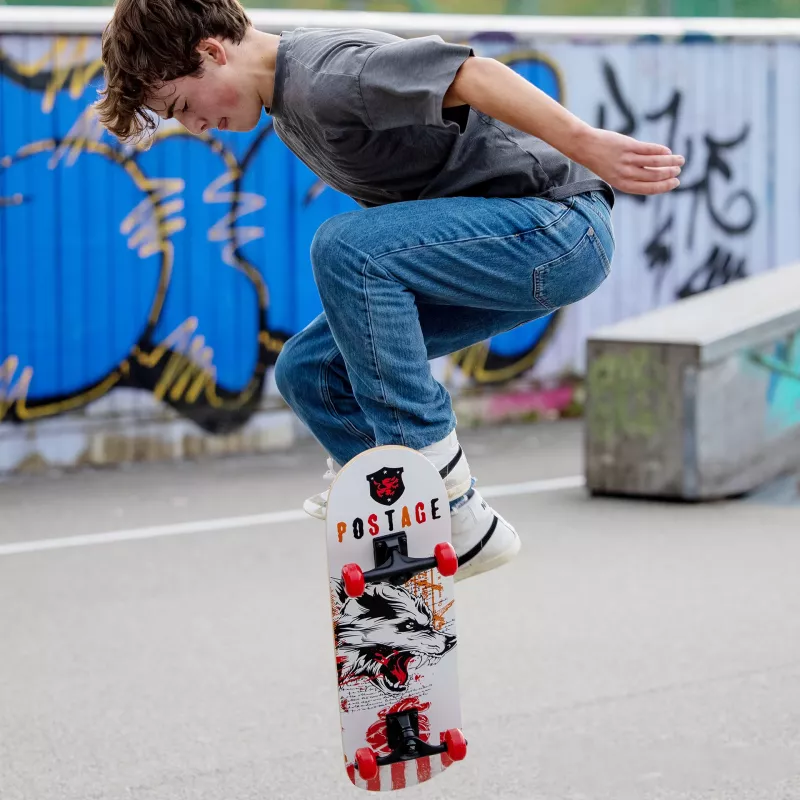 SCHILDKRÖT Skateboard Grinder 31 inch Wolf Deck Complete Skateboard 510682