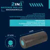 SCHILDKROT 2-in-1 masažo ritinėlių rinkinys, juodas/mėlynas, EPP putos, 960237