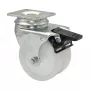 Wagner design yourself ECO RO 3277 dvigubų ratukų pasukamas ratukas 32 mm baltas/pilkas (3327701)