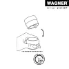 Wagner Design Yourself EH 5222 permatomas lipnus durų stabdiklis, 40 mm skersmens, 22 mm aukščio 15522211