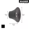 Wagner design yourself TULIP drabužių kablys, 1 kablys, juodas, cinko lydinio liejimas, milteliniu būdu padengtas, tvirtinamas varžtais 17030221