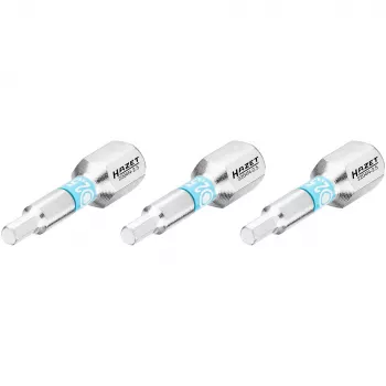 HAZET 2204N-2.5/3 šešiakampis antgalis 2,5 mm, 1/4 colio pavara, 25 mm ilgio