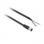 TMSS GERMANY Telemechanique Sensors M12 tiesi moteriškoji 5 kontaktų 5 m PVC jutiklio kabelis XZCP0566L5