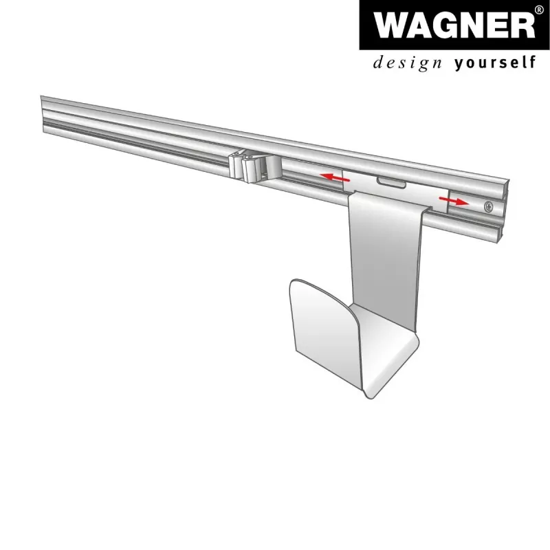 Wagner design yourself sieninis laikiklis WH 2089 juodas (15208901)