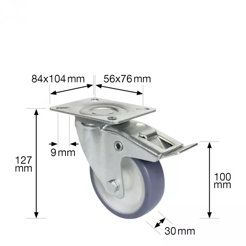 Wagner design yourself pasukamas ratukas RO 7600 pilkas 75 mm (4760001)