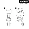 Wagner Design Yourself EH 5181 grindų durų stabdiklis, cinko lydinio su guminiu amortizatoriumi, matinis nikelis, 50 mm 15518111