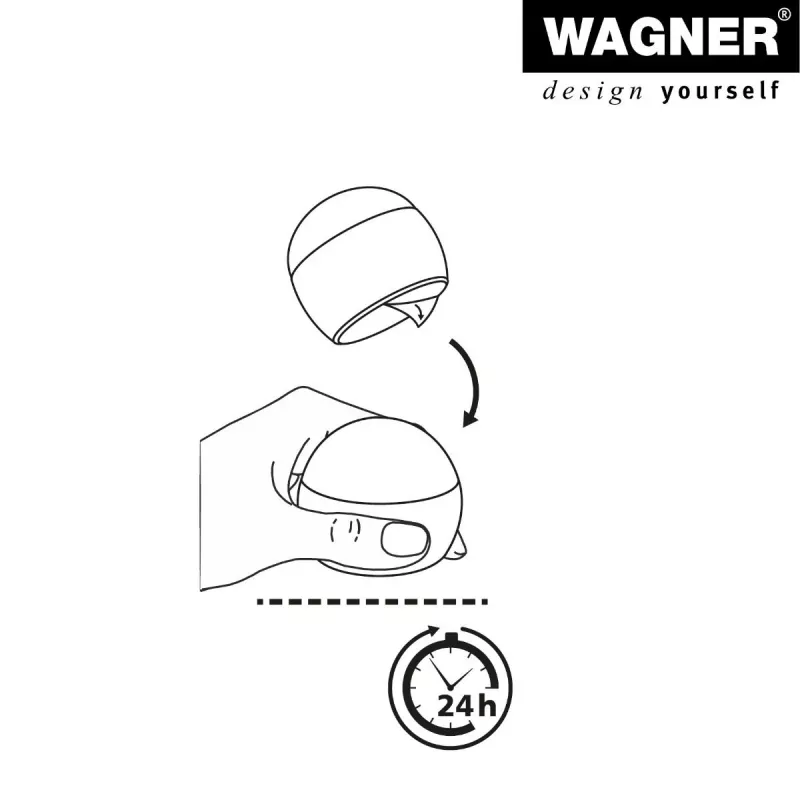 Wagner design yourself EH 5220 durų stabdiklis iš plastiko, permatomas