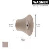 Wagner design yourself TULIP drabužių kablys, taupe spalvos, 1 kablys, cinko lydinio liejimas, sieninis, 10 kg apkrova 17032121