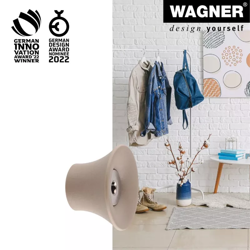 Wagner design yourself TULIP drabužių kablys, taupe spalvos, 1 kablys, cinko lydinio liejimas, sieninis, 10 kg apkrova 17032121