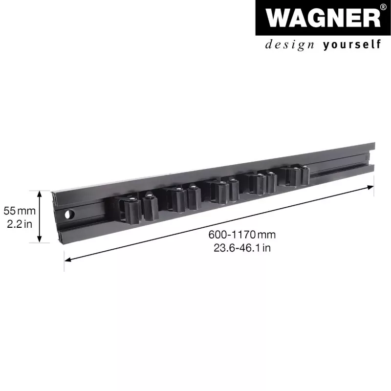 Wagner design yourself sieninis laikiklis WH 2096 juodas (15209611)