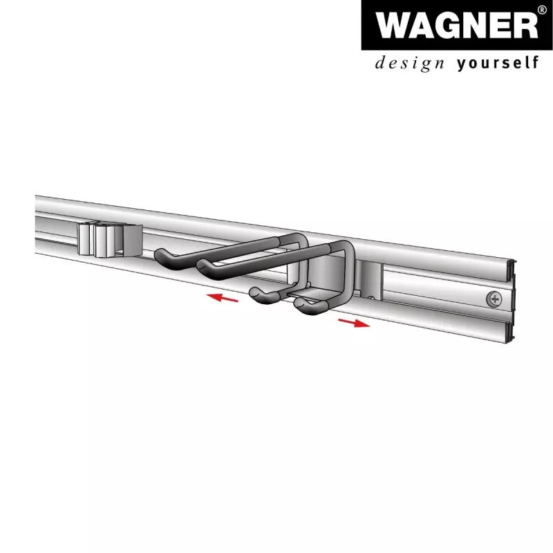 Wagner Design Yourself sieninis laikiklis WH 2093 juodas (15209301)