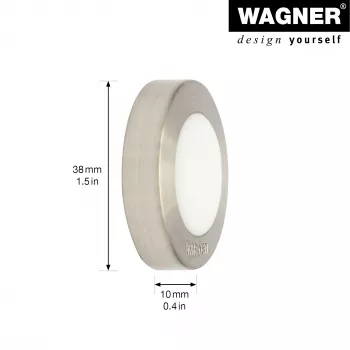 Wagner EH 5141 15514111 durų stabdiklis, cinko liejinys, vientisa guma