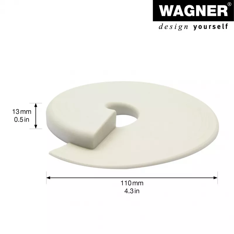 Wagner Design Yourself EH 6979 durų stabdiklis, plastikinis, baltas, savaiminio klijavimo 15697901