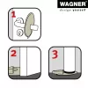 Wagner Design Yourself EH 6979 durų stabdiklis, plastikinis, baltas, savaiminio klijavimo 15697901