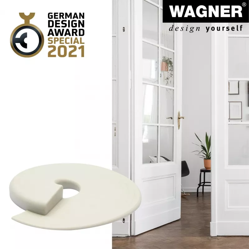 Wagner Design Yourself EH 6979 durų stabdiklis, plastikinis, baltas, savaiminio klijavimo 15697901