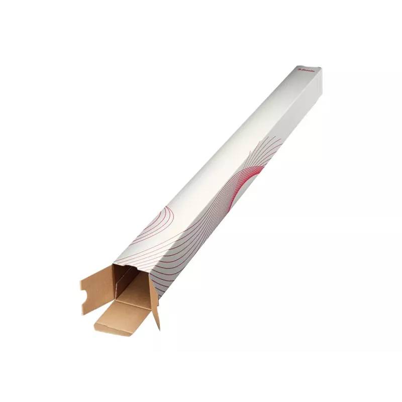 LEITZ Esselte kvadratiniai sulankstomi kartoniniai vamzdeliai 75 x 75 mm, 1100 mm ilgio, gofruoti, sukraunami, skirti pašto siuntimui ir archyvavimui, 10 vienetų (20958)