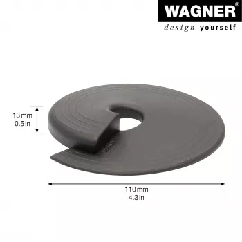 Wagner design yourself EH 6981 durų stabdiklis, lipnus, permatomas, TPE, 38 mm skersmuo, 22 mm aukštis 15698101