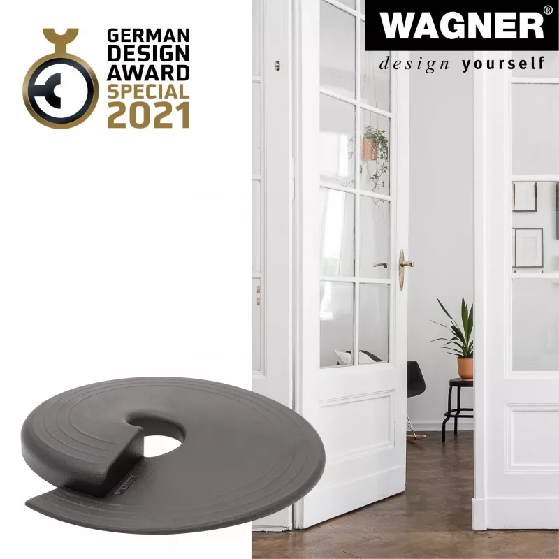 Wagner design yourself EH 6981 durų stabdiklis, lipnus, permatomas, TPE, 38 mm skersmuo, 22 mm aukštis 15698101