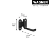 Wagner design yourself sieninis laikiklis WH 2091 juodas (15209101)