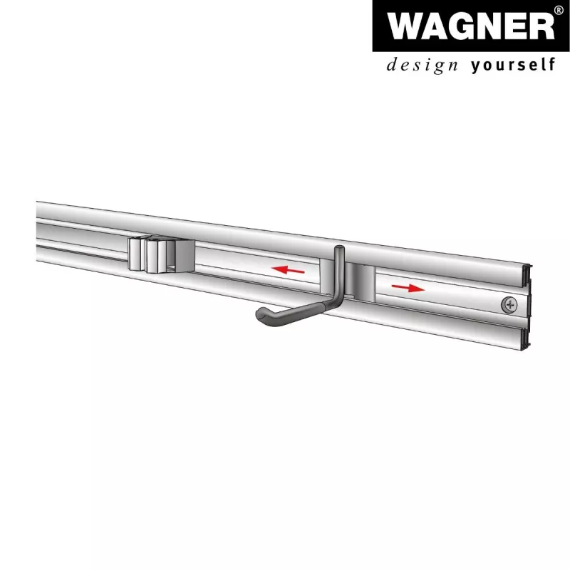 Wagner design yourself sieninis laikiklis WH 2091 juodas (15209101)