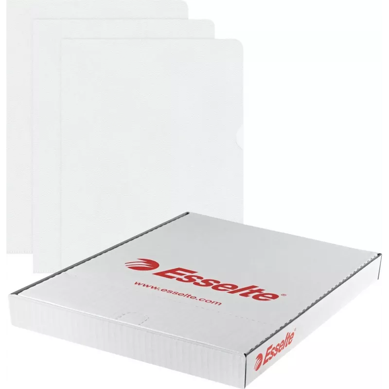 LEITZ Esselte Standard Plus A4 dokumentų kišenės, 100 vnt., permatomos, polipropilenas 56218