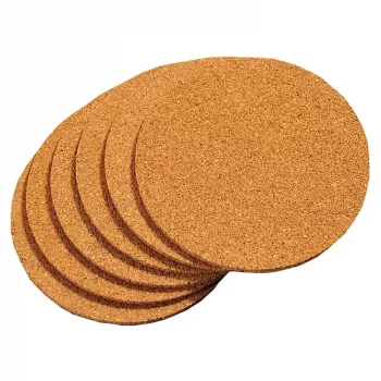 KESPER natūralaus kamščio padėkliukų rinkinys, 6 vnt., kvadratiniai, karščiui atsparūs, 100x100x5 mm, ekologiški