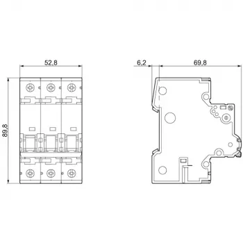SIEMENS 5SY6325-7 automatinis jungiklis C25A 3 polių 6kA 400V AC