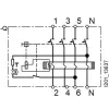 Siemens SENTRON 5SV36448 diferenciálinių srovių apsauginis automatinis jungiklis, A tipo, 40 A, 300 mA, 4 polių, 400 V, selektyvus