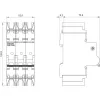 Siemens SENTRON 5SJ4 3 polių automatinis grandinės pertraukiklis, C charakteristika, 16 A, 6 kA, 400 V AC 5SJ43167HG42