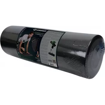 SCHILDKROT Fitness kilimėlis 15 mm juodas neslystantis NBR 183x61 cm su nešiojimo dirželiu 960160