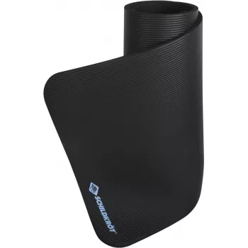 SCHILDKROT Fitness kilimėlis 15 mm juodas neslystantis NBR 183x61 cm su nešiojimo dirželiu 960160