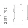 SIEMENS SENTRON 5SL6 miniatiūrinis automatinis jungiklis 230V 6kA 1P+N B13 (5SL6013-6)