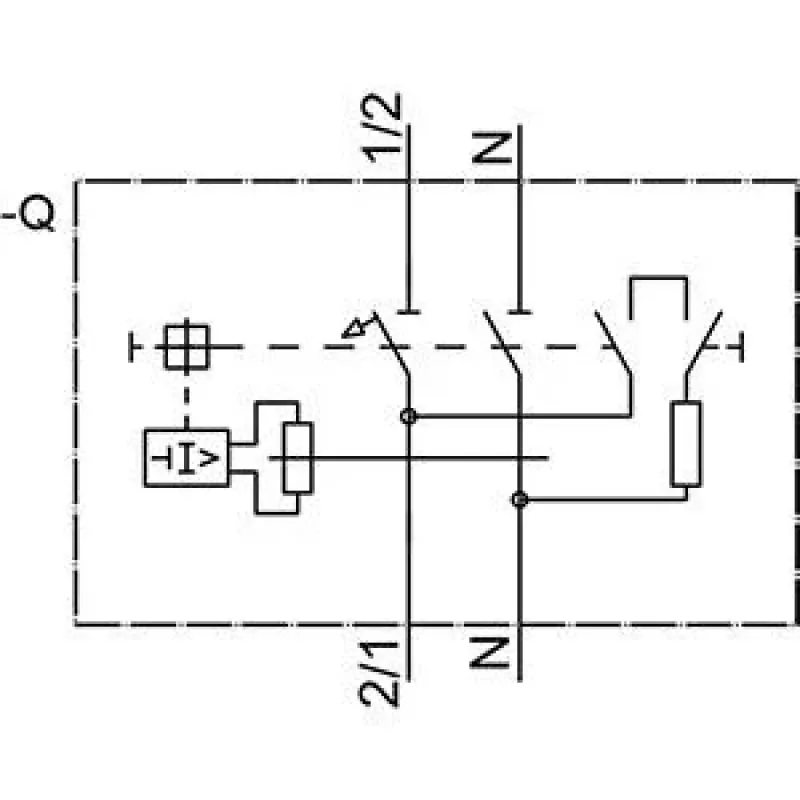 Siemens 5SV1316-7KK06 RCBO, 1P+N, 6 A, C kreivė, 30 mA, A tipo, 6 kA
