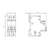 Siemens SENTRON 5SY4 automatinis jungiklis, 2 polių, C, 1 A, 230/400 V AC, 6 kA 5SY4201-7