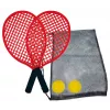 Schildkröt Beach Tennis Set, juodai raudonos spalvos – 2 plastikiniai raketės ir minkštas kamuolys 970130