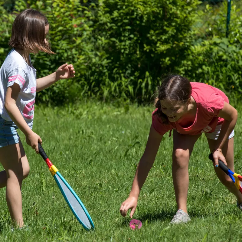 SCHILDKROT Giant Racket Set mėlynos/raudonos spalvos didžiulės raketės su tinkleliu 970150