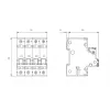 Siemens 5SY66166 automatinis jungiklis 3P+N B16 16A 6kA 230/400V AC