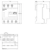 Siemens 7KT1260 skaitmeninis laikmatis, 1 kanalo, dienos/savaitės programa, DIN bėgelis, 230 V AC