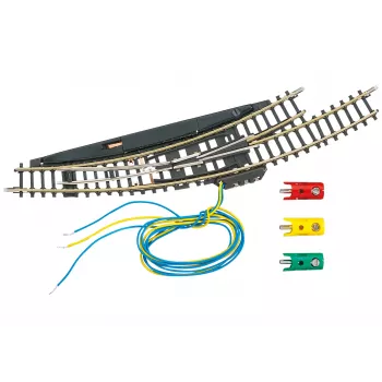 Märklin Z geležinkelio elektromagnetinė kairioji kreivoji iešmas - juodas/geltonas 8568