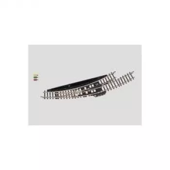 Märklin Z geležinkelio elektromagnetinė kairioji kreivoji iešmas - juodas/geltonas 8568