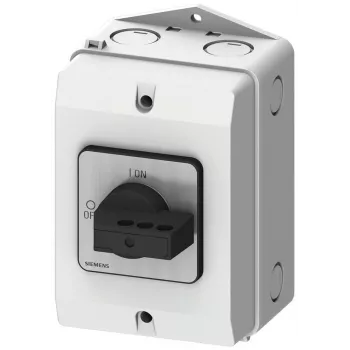 Siemens 3LD20842GP21 3 polių apkrovos atjungiklis, 25 A, 690 V AC, IP65 priekinė dalis