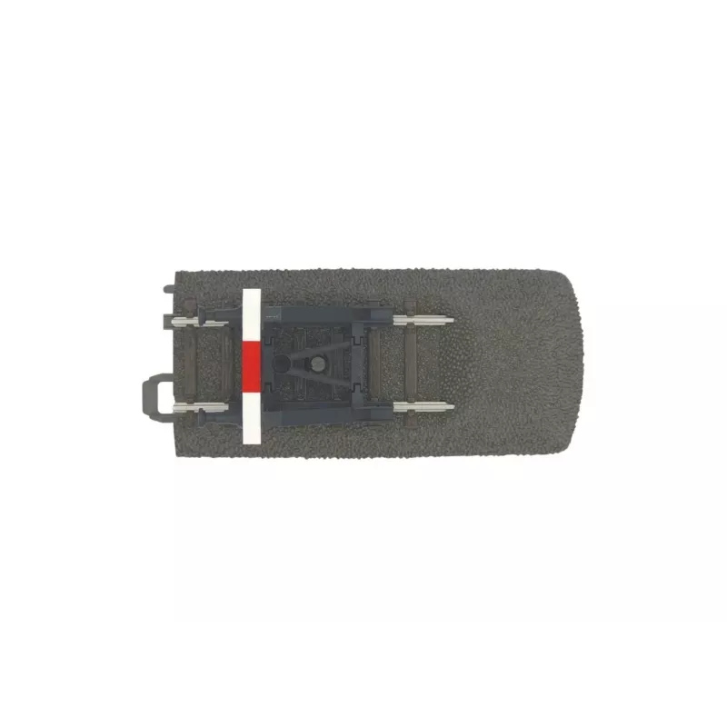 Märklin H0 C-Track 24977 bėgių galinė atkarpa su atmuštuvo stabdžiu, 77,5 mm