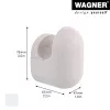 Wagner design yourself PILL drabužių kabykla pilkos spalvos 1 kablys 17041421