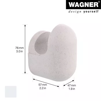 Wagner design yourself PILL drabužių kabykla pilkos spalvos 1 kablys 17041421