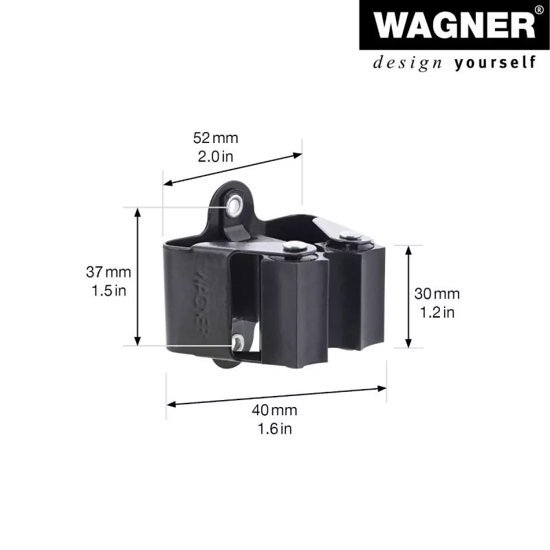 Wagner Design Yourself sieninis laikiklis WH 2095 juodas (15209502)